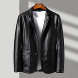 Blazer-Style Jacket with Notched Lapels and Button Front