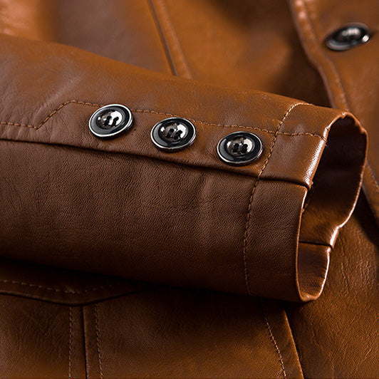 Blazer-Style Jacket with Notched Lapels and Button Front