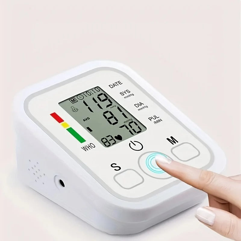 Dual User Automatic Blood Pressure Monitor for Home Use - Accurate & Easy-to-Read Digital Display