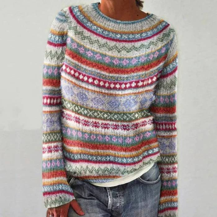 Lily™ - Stilvoller Retro-Pullover für Damen | Modischer Vintage-Style | Bequem & Trendy