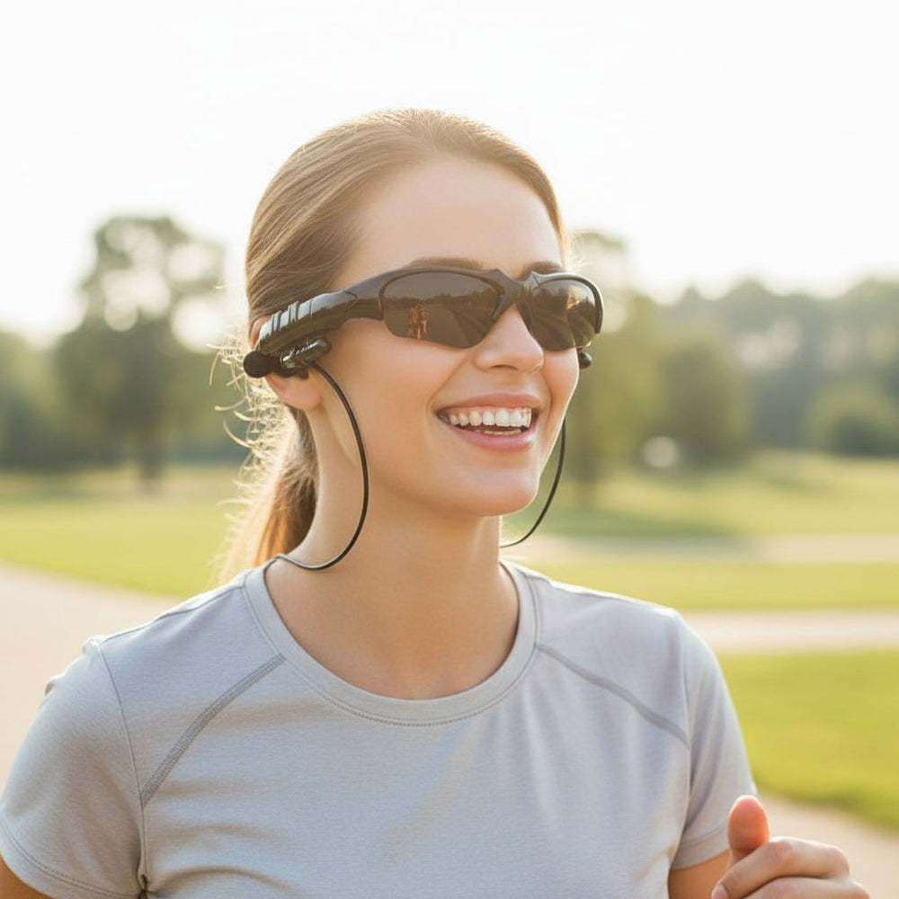 Bluetooth Audio Sunglasses – Polarized Lens, Wireless Headset & Sport Ready