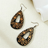 Handmade Bohemian Wood Earrings | Unique Boho Chic Jewelry | Eco-Friendly Artisan Design
