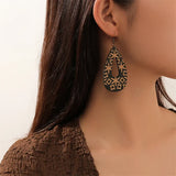Handmade Bohemian Wood Earrings | Unique Boho Chic Jewelry | Eco-Friendly Artisan Design