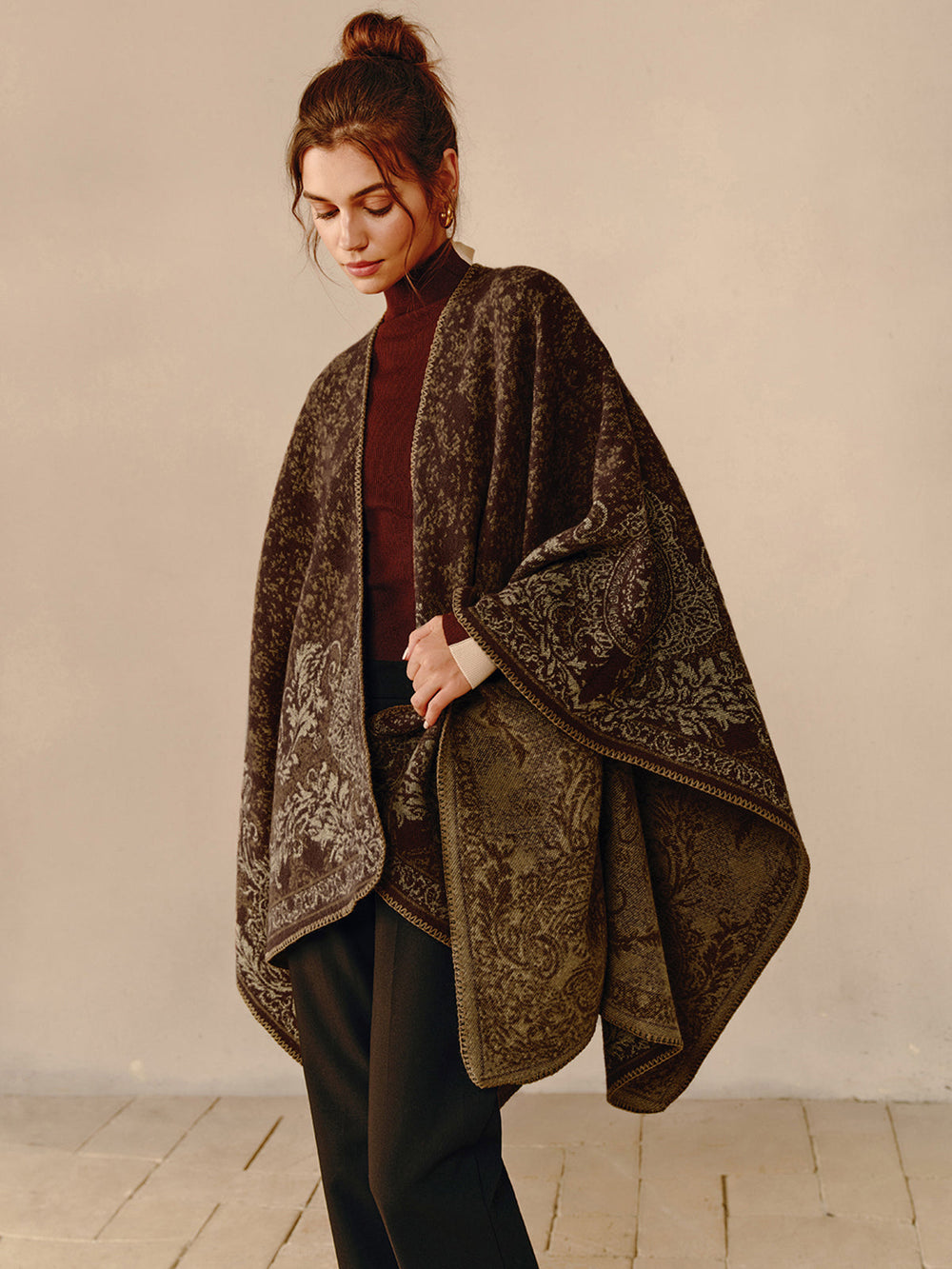 Boho Reversible Poncho - Seraphina