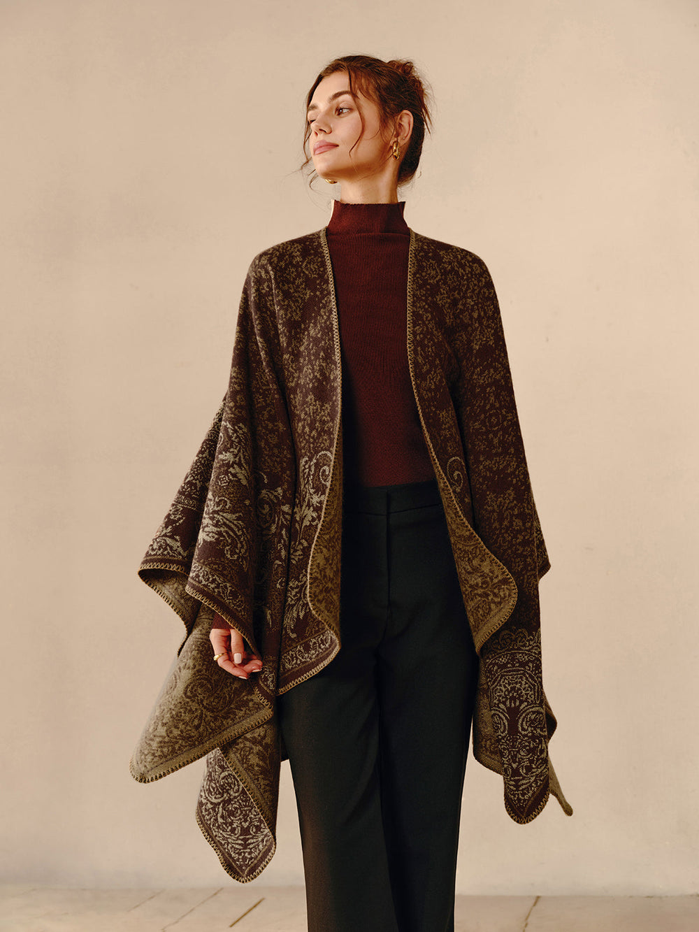 Boho Reversible Poncho - Seraphina