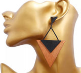 Trendy Boho Wood Teardrop Earrings | Lightweight & Stylish Jewelry for Every Occasion