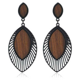 Trendy Boho Wood Teardrop Earrings | Lightweight & Stylish Jewelry for Every Occasion