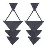 Trendy Boho Wood Teardrop Earrings | Lightweight & Stylish Jewelry for Every Occasion
