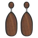 Trendy Boho Wood Teardrop Earrings | Lightweight & Stylish Jewelry for Every Occasion