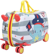 Kids 2-in-1 Ride-On Scooter Suitcase with 360° Swivel Wheels - Perfect Travel Companion for Fun and Convenience