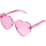 Stylish Cora Heart-Shaped Transparent Sunglasses - Borderless Design for Trendy Summer Looks
