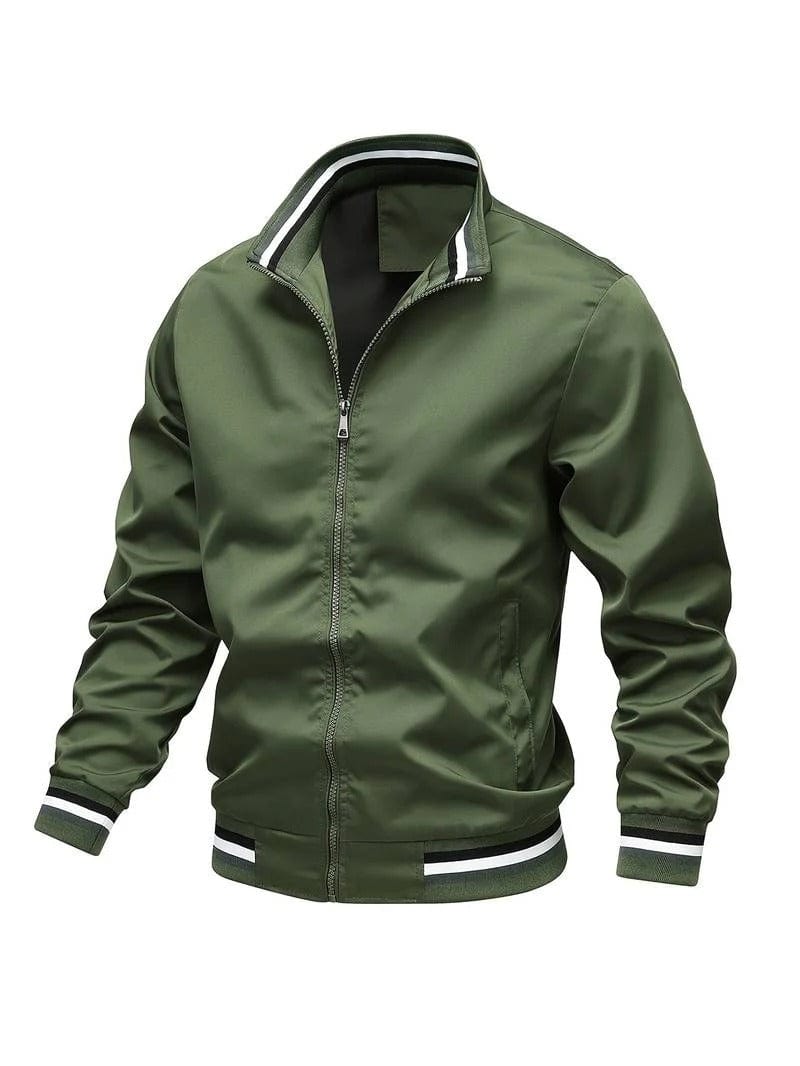 Men's zip-up bomber jacket, view 1