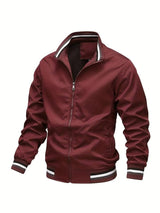 Men's zip-up bomber jacket, view 3