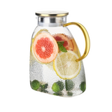 Borosilicate Glass Pitcher With Handle And Lid Ice Tea Glass Pitcher | Kalsten