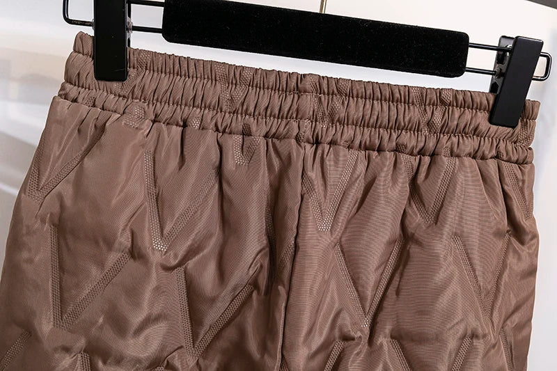 Plus Size Down-Cotton Winter Pants for Ultimate Warmth - Ideal for Cold Weather Comfort