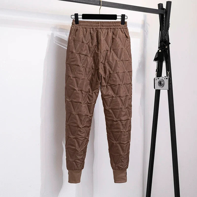 Plus Size Down-Cotton Winter Pants for Ultimate Warmth - Ideal for Cold Weather Comfort