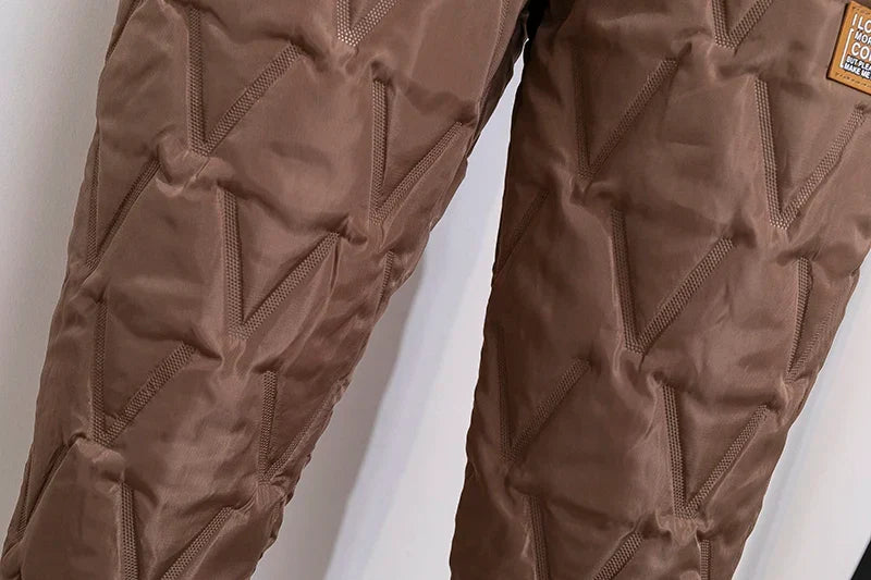 Plus Size Down-Cotton Winter Pants for Ultimate Warmth - Ideal for Cold Weather Comfort