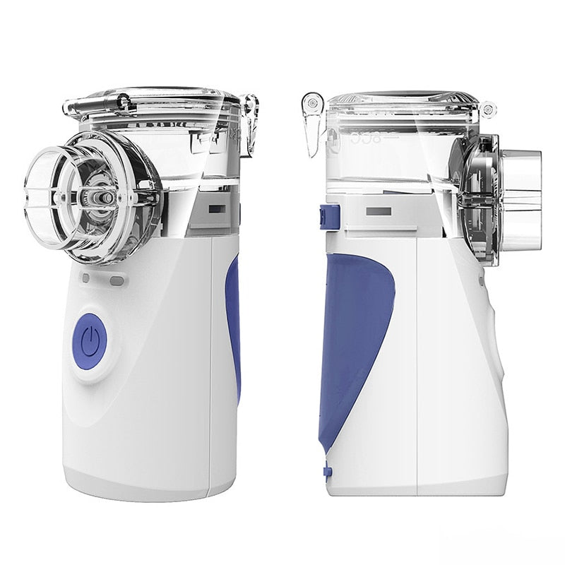 BreezeNova Portable Ultrasonic Nebulizer - Rechargeable Battery for Home & Travel Use - Compact & Lightweight Design