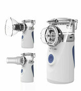 BreezeNova Portable Ultrasonic Nebulizer - Rechargeable Battery for Home & Travel Use - Compact & Lightweight Design