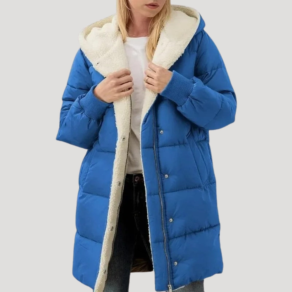 Women's padded puffer jacket, view 4
