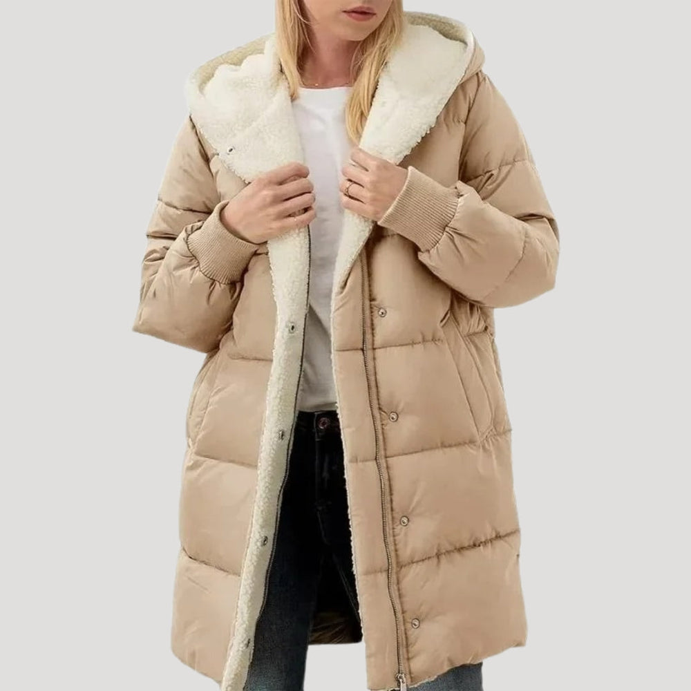 Women's padded puffer jacket, view 5