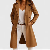Women's double-breasted coat, view 1