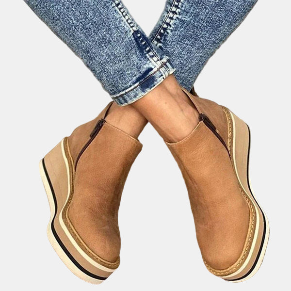 Women's block ankle boots, view 2