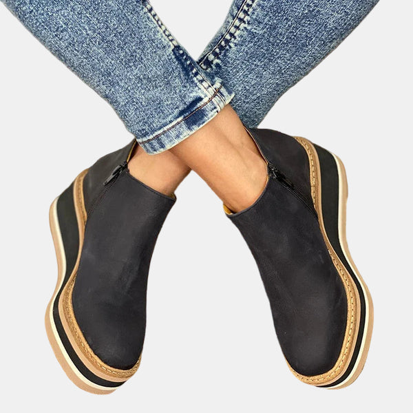 Women's block ankle boots, view 4