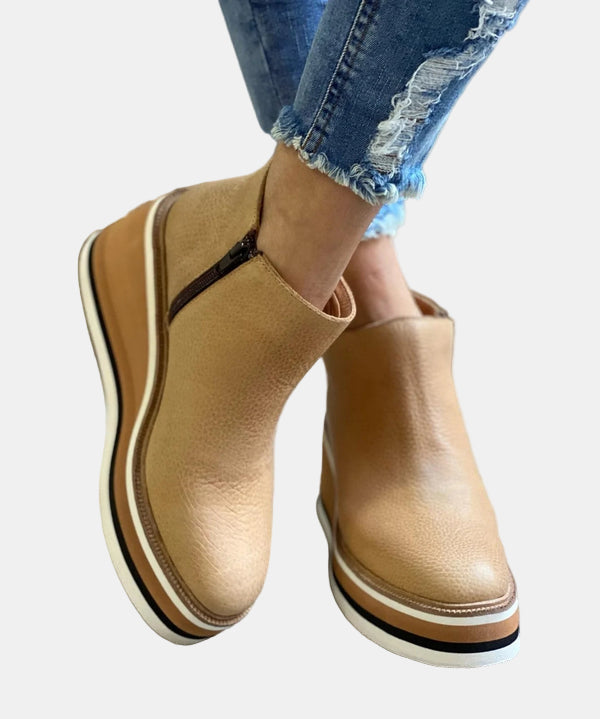 Women's block ankle boots, view 5