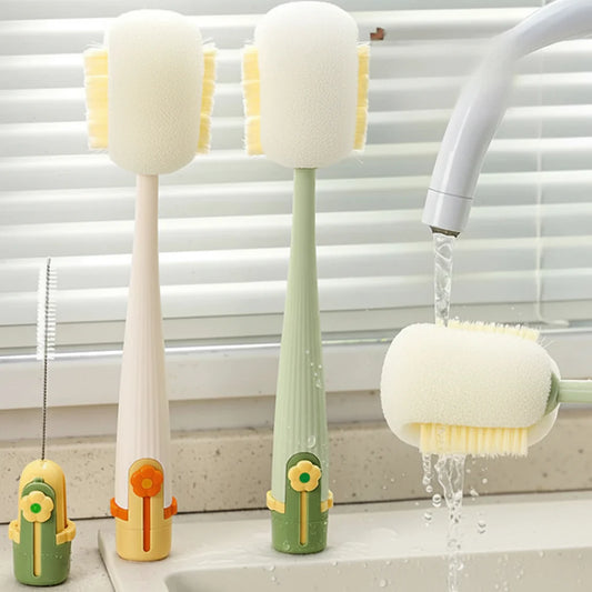 Bottle Brush Set – 5-in-1 Design, Multifunction Cleaning & Durable Bristles