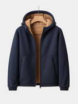 Men's hooded coat, view 1