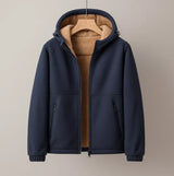 Men's hooded coat, view 2
