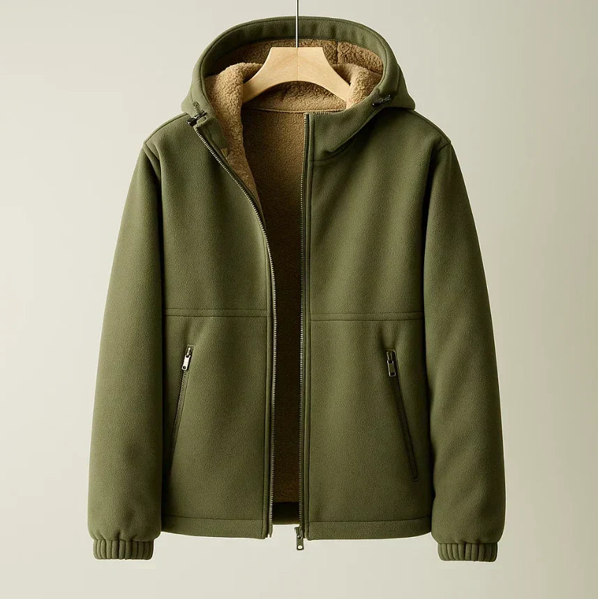 Men's hooded coat, view 4