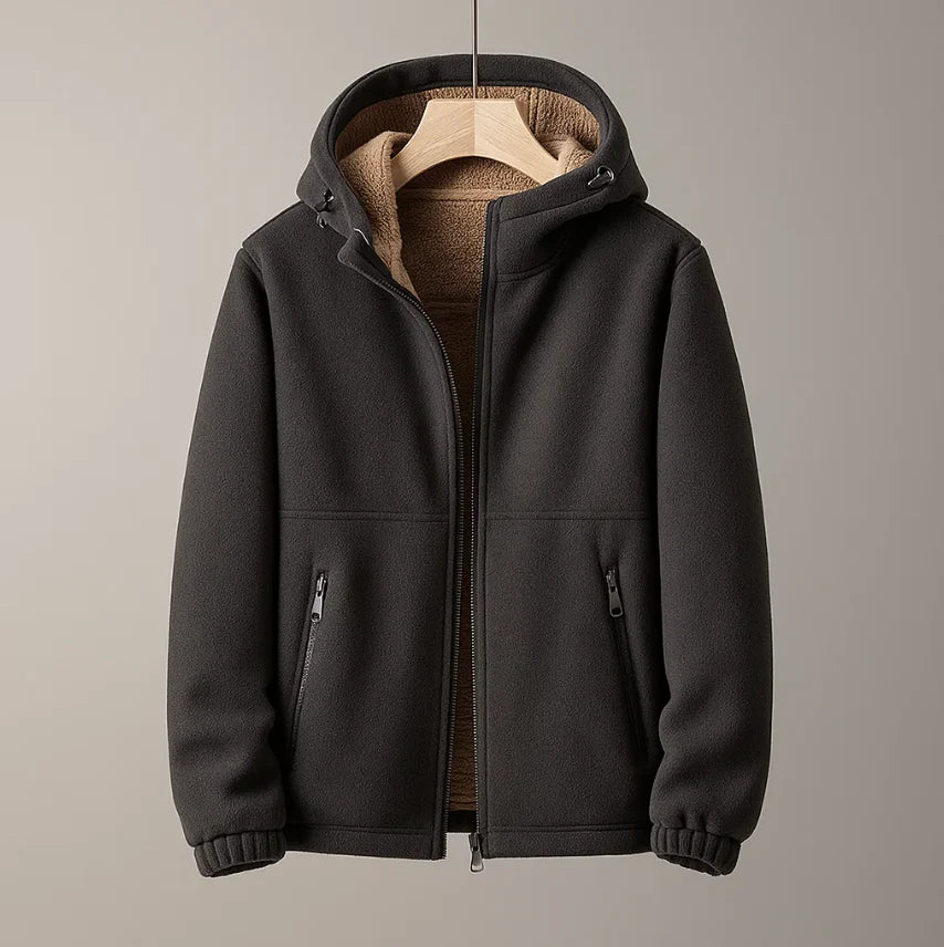 Men's hooded coat, view 5