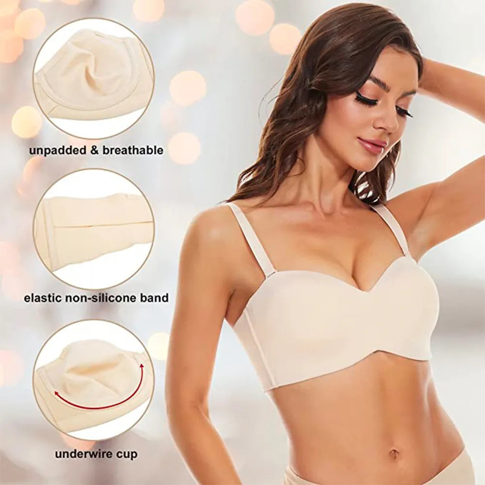 Ultra-Soft Seamless Plus-Size Bra for Women – Adjustable Straps, Comfortable Back Closure, Perfect for Everyday Wear