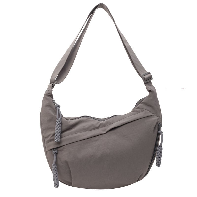 Nylon Crossbody Bag – Multiple Compartments, Adjustable Strap, 34×22cm, Unisex