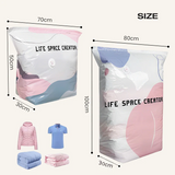 Vacuum Storage Bags – 75% Space Saving, Pump-Free & Reusable
