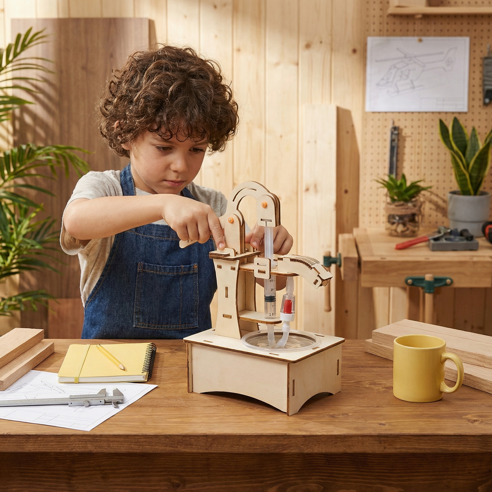 STEM Science Experiment Kit – 9 Build Projects, Hydraulics & Ages 8+