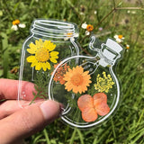 Dried Flower Bookmark Set 30 Pieces – Clear Acrylic, 5 Designs & Decorative Tassel