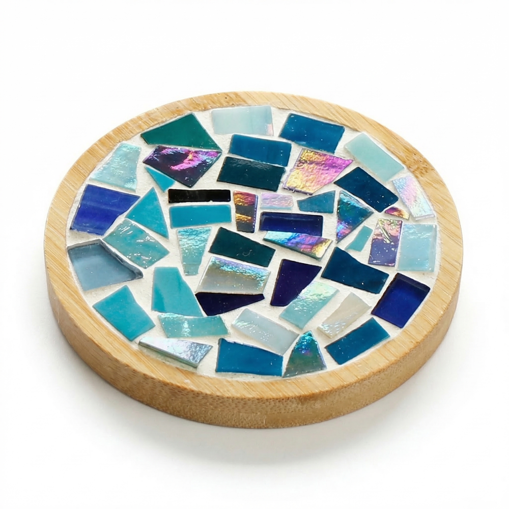 Mosaic Coaster Craft Kit – DIY Set, 12 Designs, Ages 6+, Complete Tools