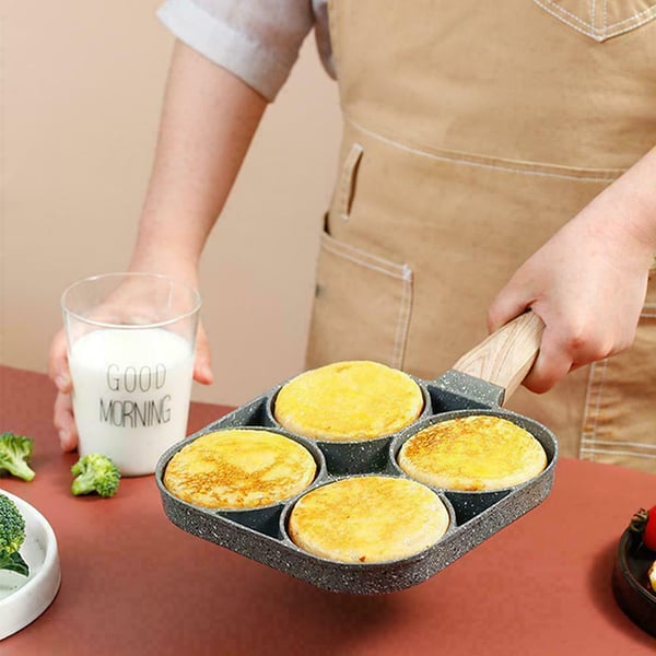 4-Cavity Omelette Pan – Non-Stick, 20cm Aluminium & Induction Compatible