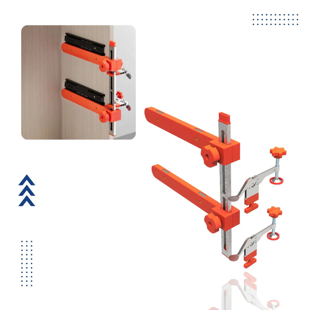 Drawer Slide Mounting Jig – Toggle Clamp, Universal Fit & Metal Build