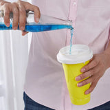 Slushy Maker Cup – Quick-Freeze Squeeze Cup, Leak-Proof Lid & 2-in-1 Straw Spoon