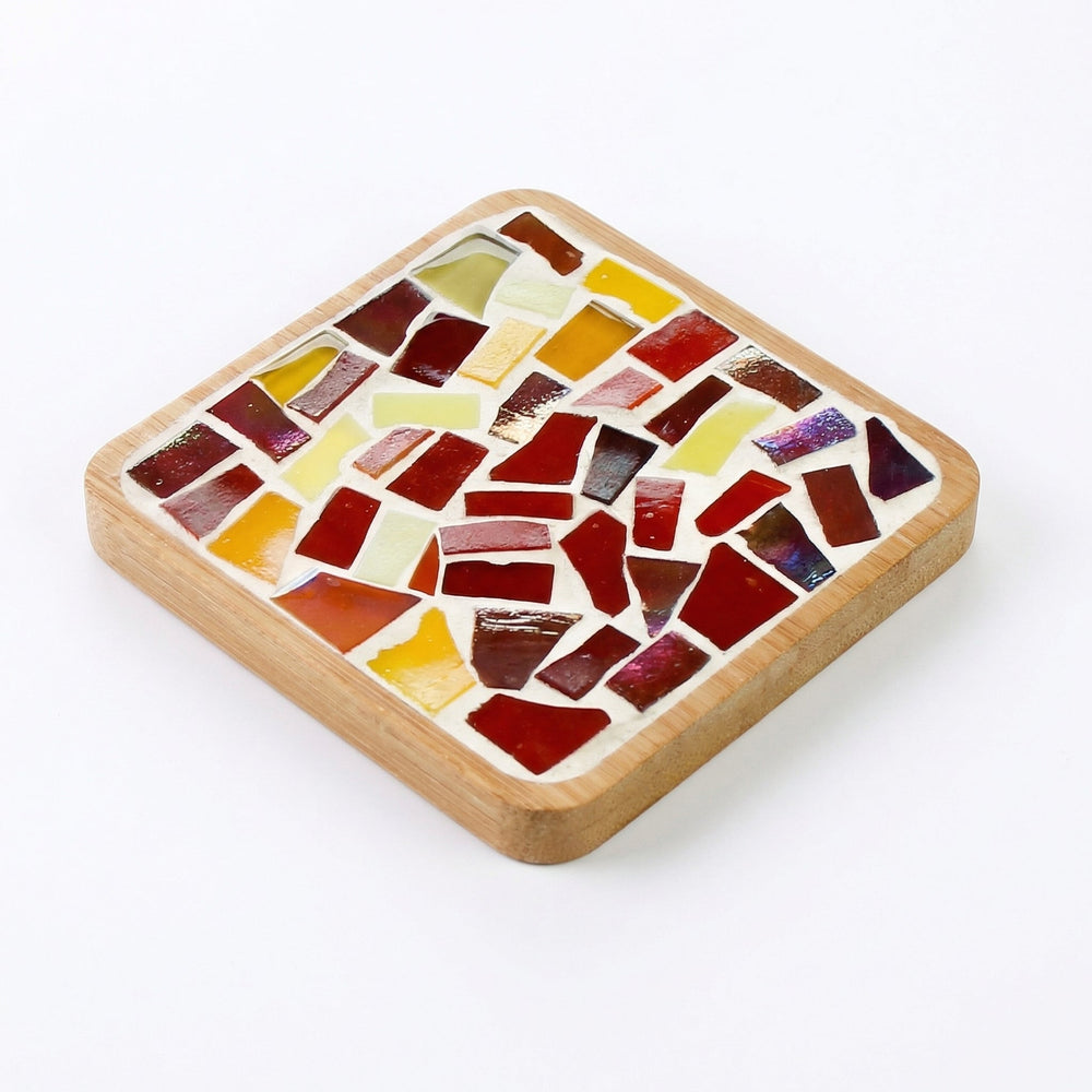 Mosaic Coaster Craft Kit – DIY Set, 12 Designs, Ages 6+, Complete Tools