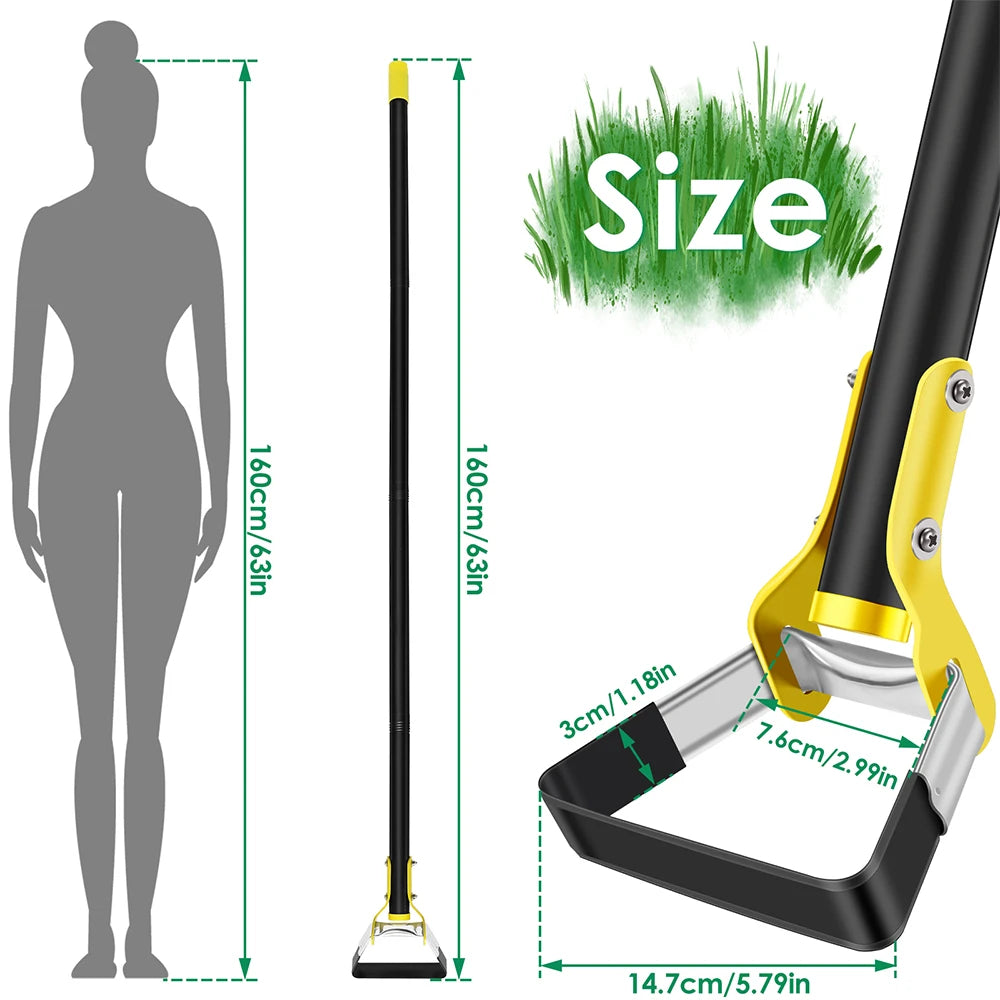 Stainless Steel Garden Hoe – Ergonomic Long Handle, 120/160cm & Sharp Blade