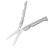 Folding Stainless Steel Scissors – Compact 9cm, Built-In Ruler, Multi-Tool