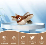 Interactive Cat Bird Toy – Motion Sensor, Chirping & Flapping, USB Rechargeable & Catnip