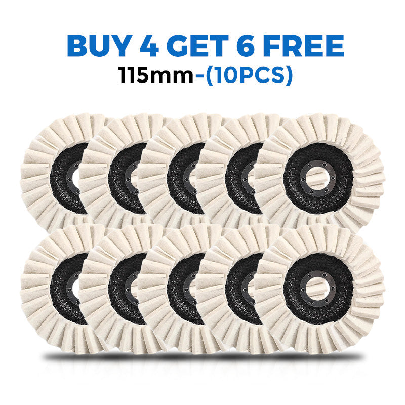 Wool Polishing Pads – 115mm & 125mm, 13,000 RPM for Angle Grinders