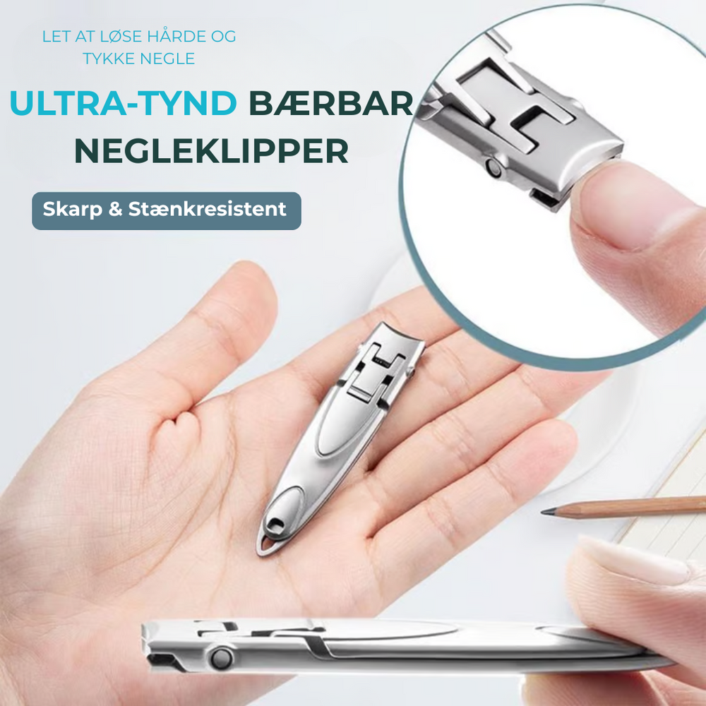 Foldable Nail Clipper – 420J2 Stainless Steel, Ultra-Thin 0.5cm & Keychain