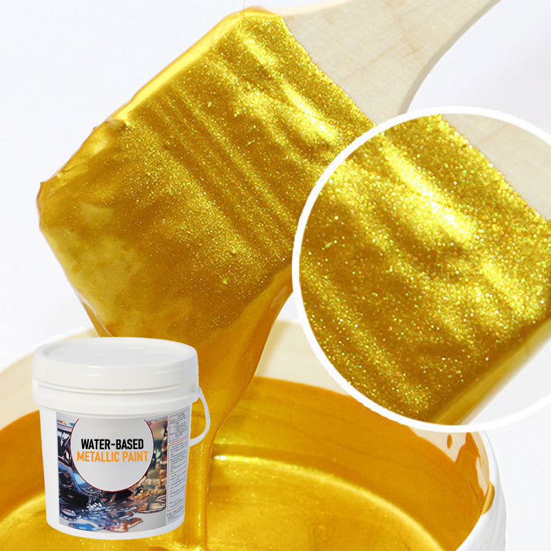 Water-Based Metallic Paint – 200g, Gold & Silver, Mirror Finish